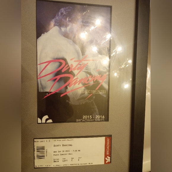 Dirty Dancing Framed Playbill and Ticket Peace Center 2015/2016 - Picture 6 of 6